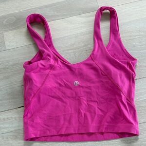 lululemon athletica Vibrant Pink top with built in bra.